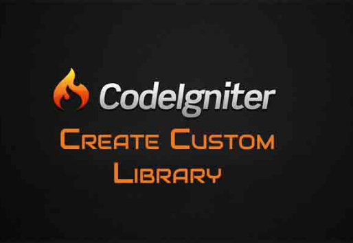 Codeigniter Create custom library