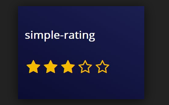 Jquery simple rating system with star