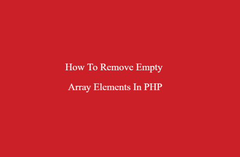 Remove null values from array in PHP