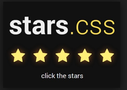 Simple 5 star Rating using Pure CSS