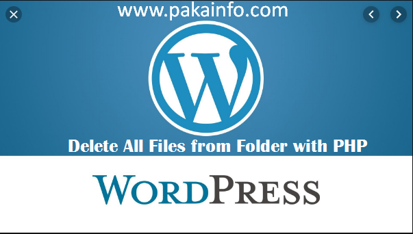 Delete All Files from Folder with PHP