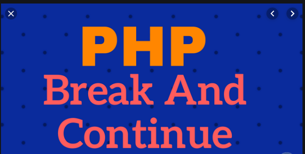 How to exit a for loop or skip iteration in PHP