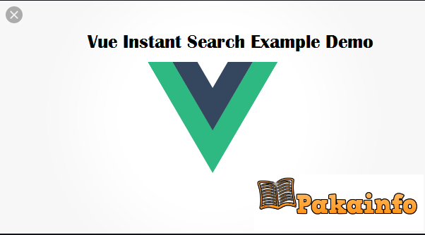 Vue Instant Search Example Demo