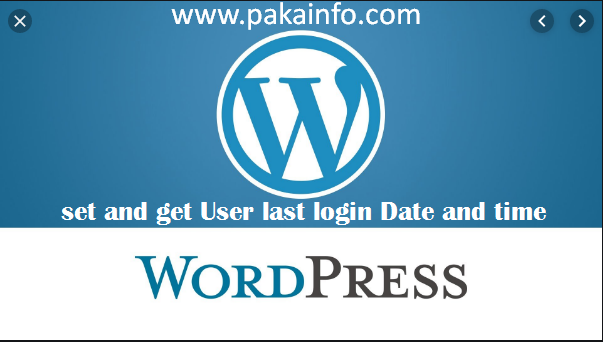 Wordpress set and get User last login Date and time