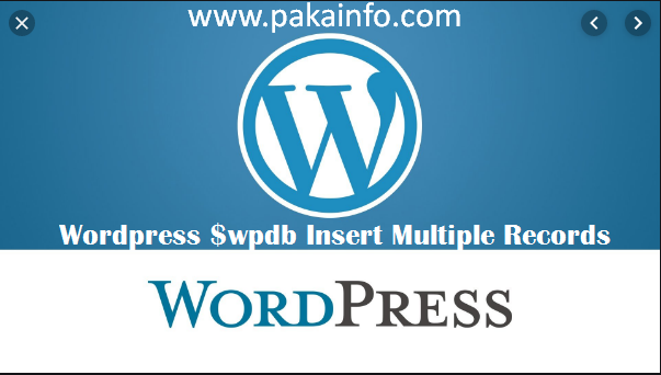 Wordpress $wpdb Insert Multiple Records