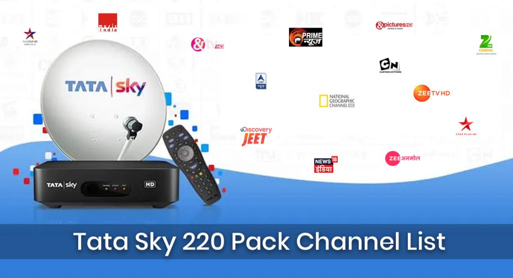 tata sky 220 pack channel list
