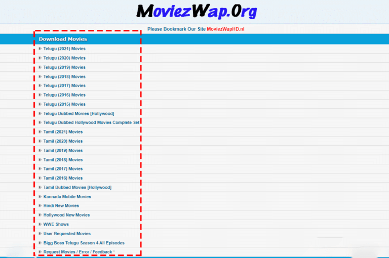 Moviezwap-catogry