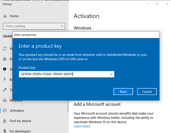 Windows 10 pro product key 64 bit