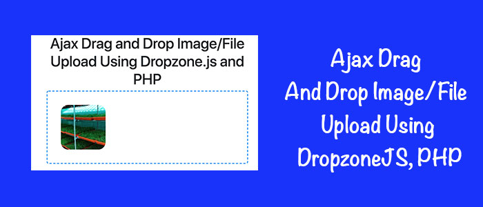 drag and drop file upload jquery