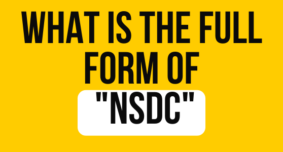 full form of nsdc