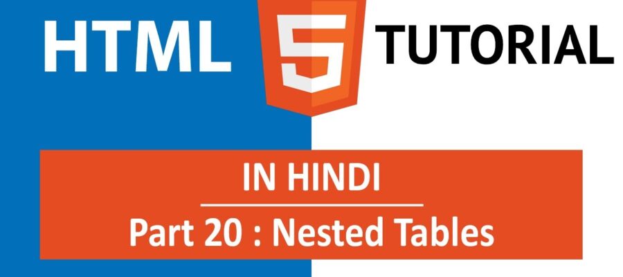 nested table in html