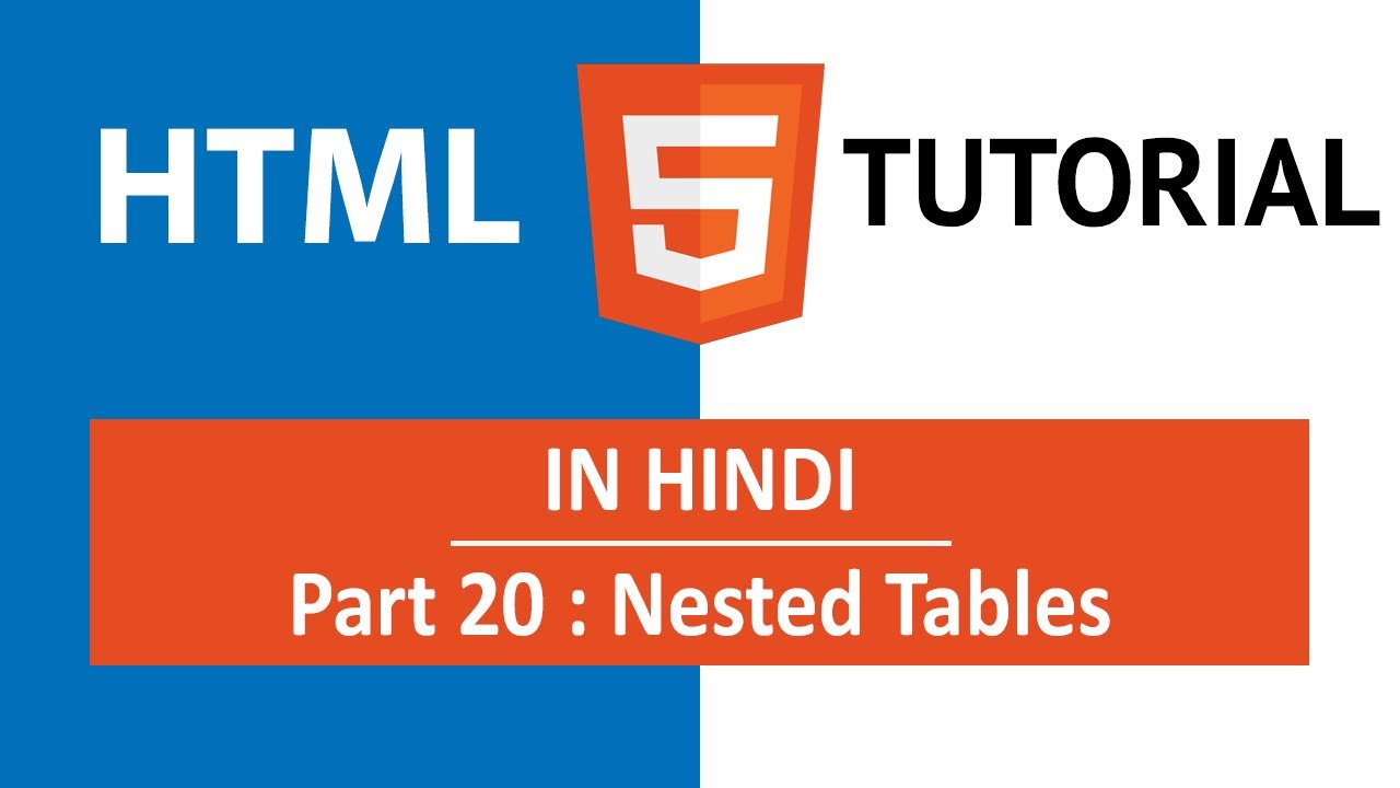nested table in html