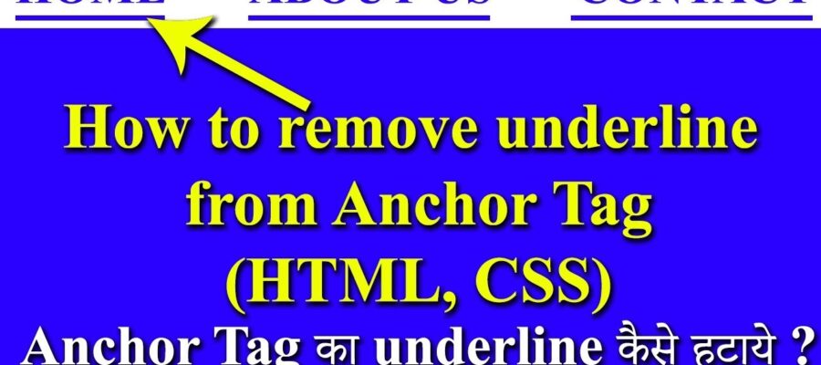 remove underline from link css