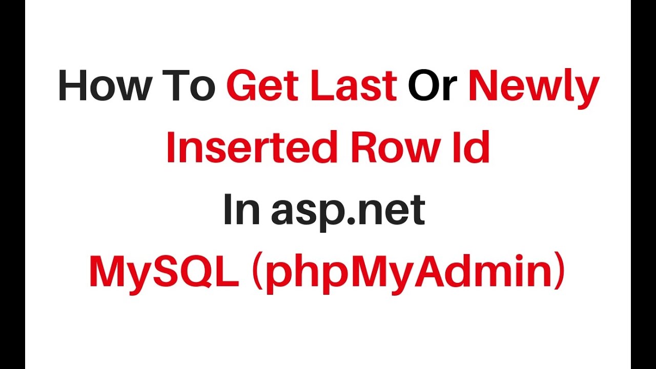 mysql return id after insert – 2 ways to insert and return id mysql