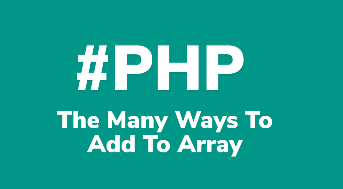 php add array to array