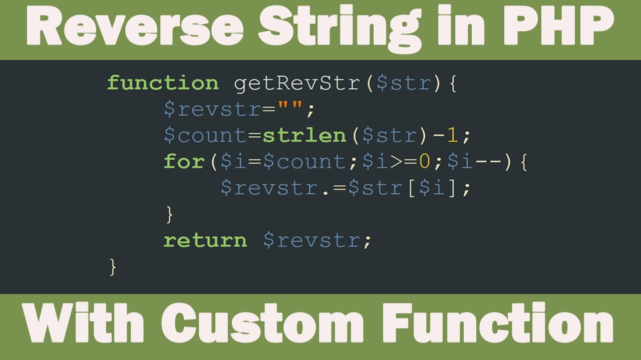 php function return string
