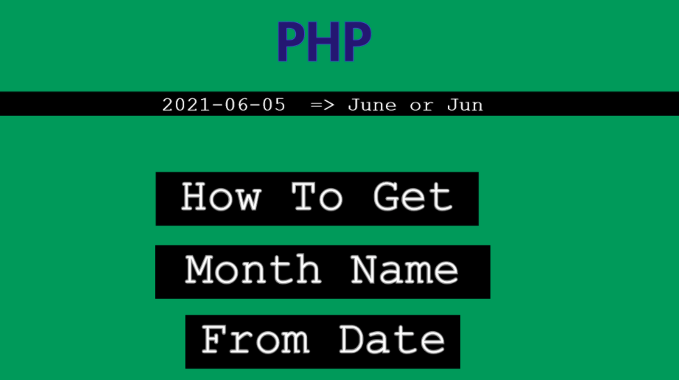 php get month from date