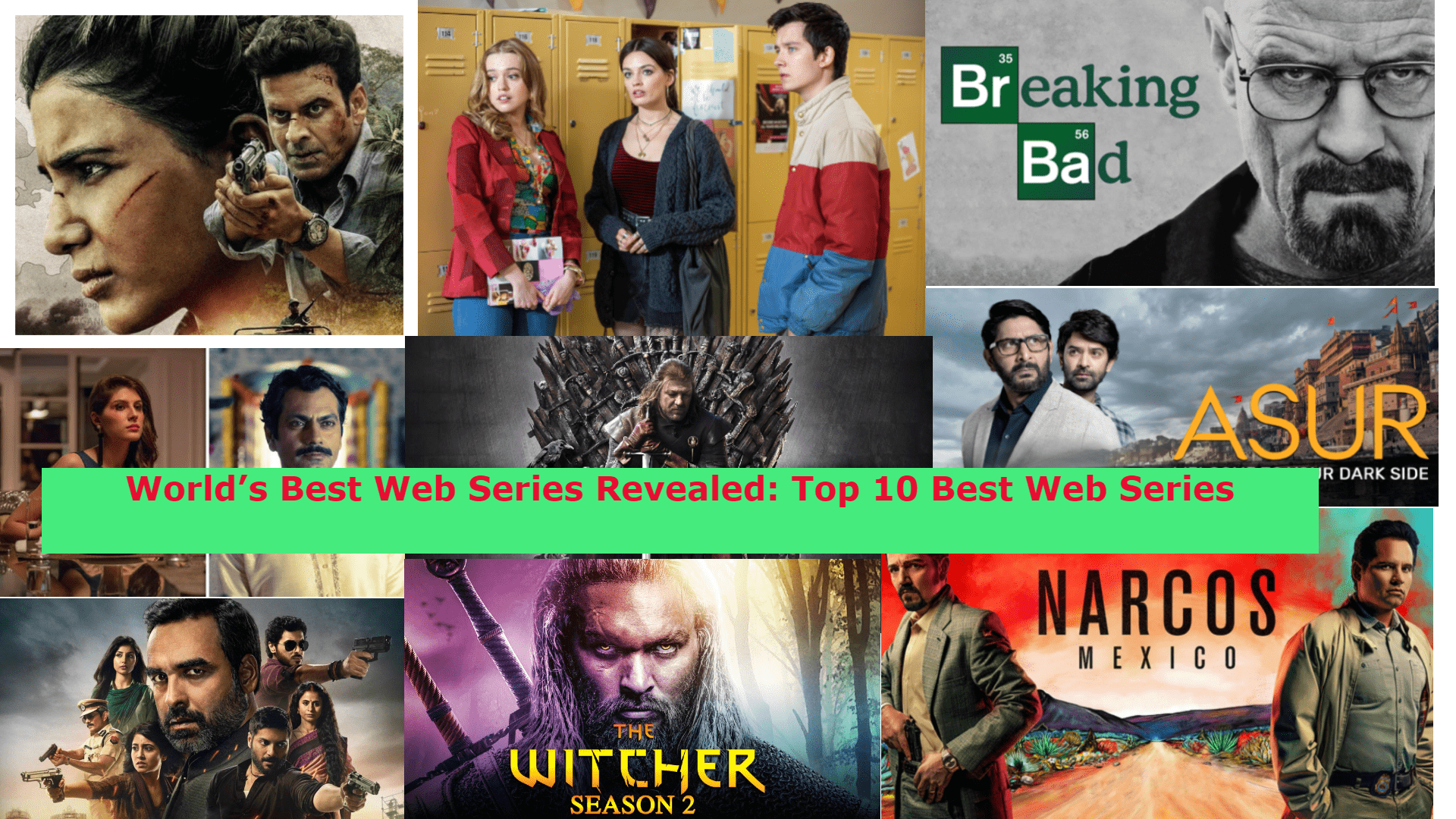 What are the top 5 best Hollywood web series of all time available