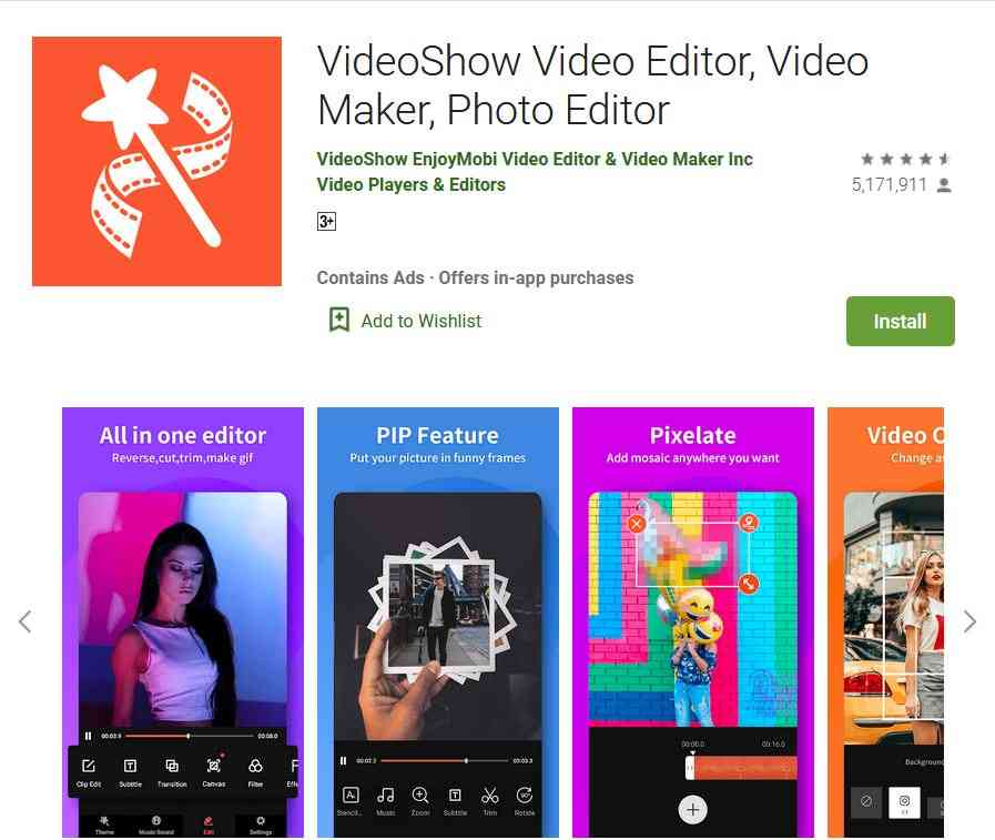 best editing video app for android
