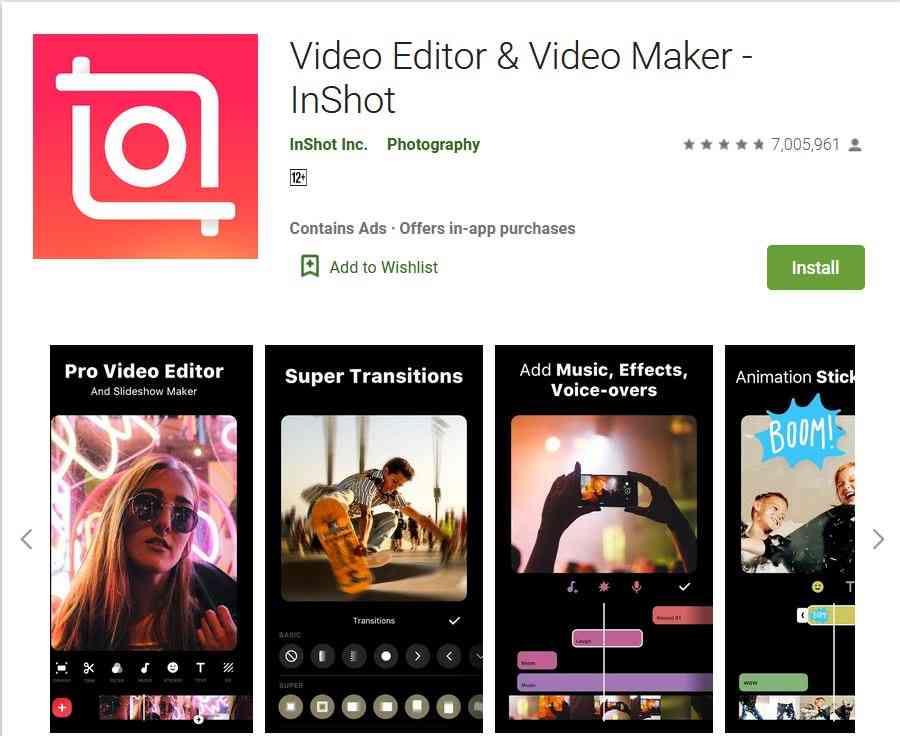 best video editing app for android free