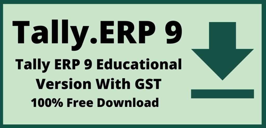 tally erp 9 educational version free download