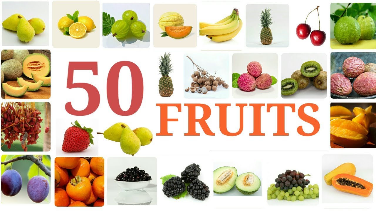50 fruits name