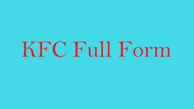 kfc full form