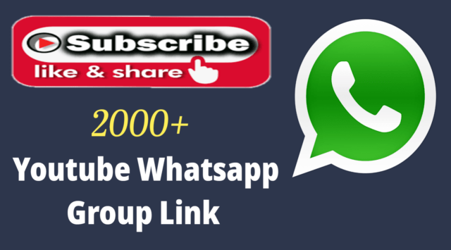 1999+ Best Youtube Whatsapp Group Link 2024 – Active Sub4Sub