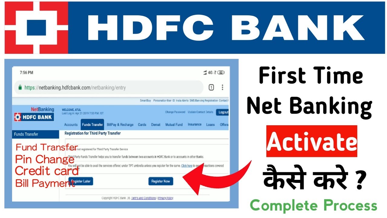hdfc net banking