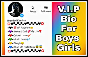 instagram vip bio for boy