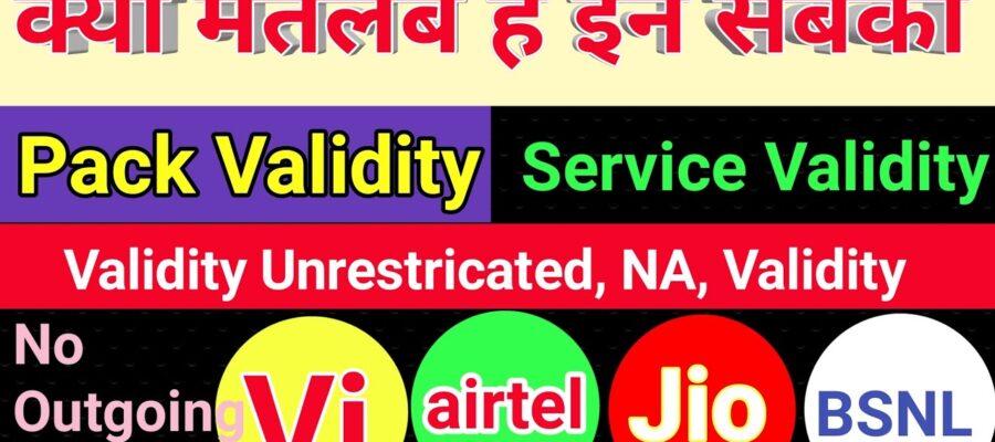 no service validity means