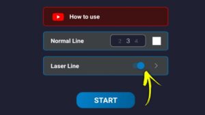 Use Bite Apl Laser Line in Bitaim