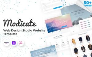 Modicate - chic design studio template 