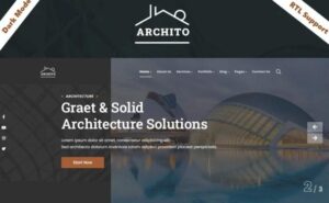 Archito - impressive interior agency mockup