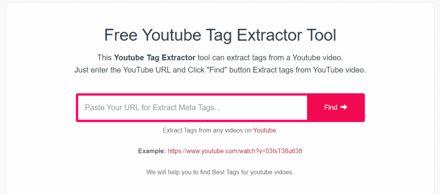 youtube tags finder