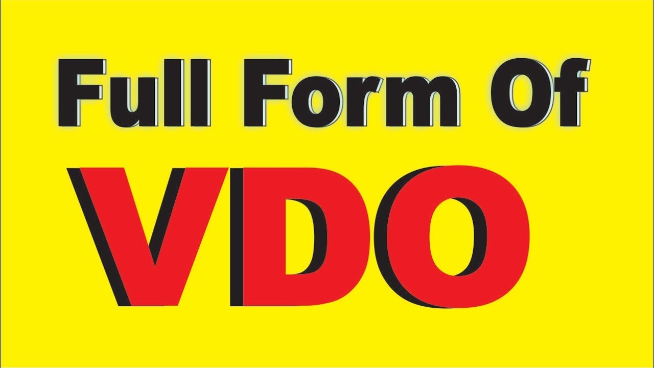 vdo full form – What is the full form of VDO?