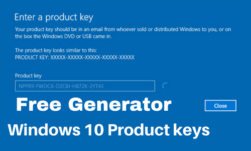 windows activation key free