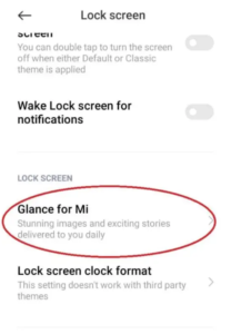 how to disable glance in mi