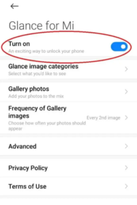 how to remove glance from lock screen in samsung