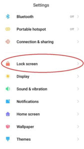 how to turn off glance in mi