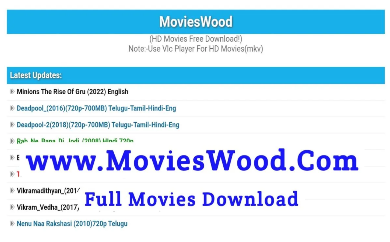 Movieswood New Link 2024 – Tamil + Telugu + Hindi + Kannada + Eng Movies Download {Https://movieswood.cloud}