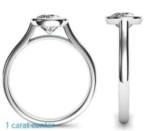 Low Profile engagement rings by Diamonds-usa.com