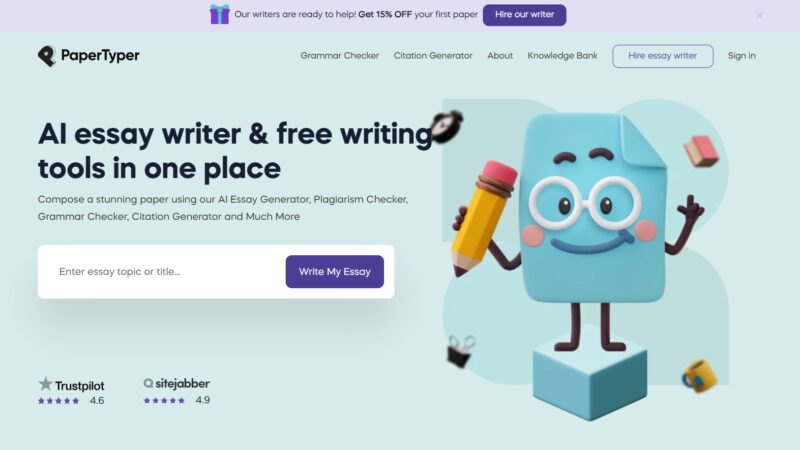 PaperTyper.net Introduces AI Essay Generator: Ultimate Writing Tool for High-Quality Papers