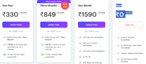 kickresume pricing