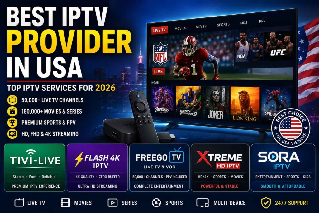 Best IPTV Provider in USA (2026) – Top IPTV Services Reviewed