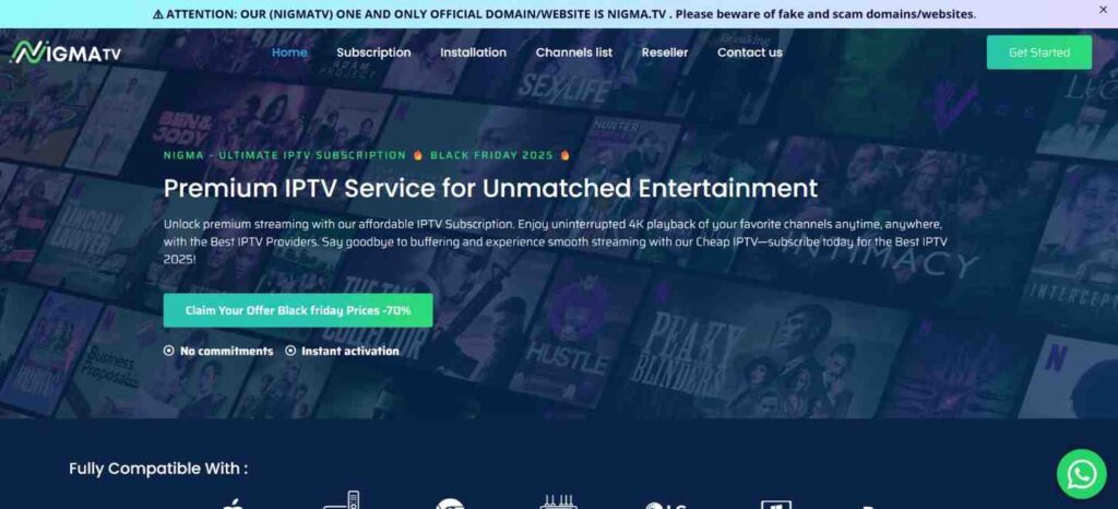 Nigma TV - best - iptv