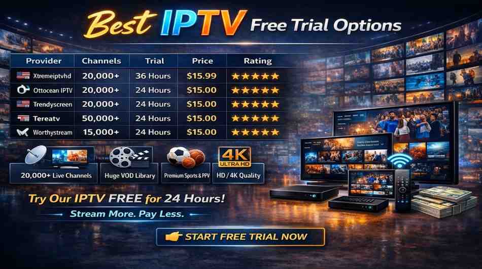 Best IPTV Free Trial – Test Before You Buy