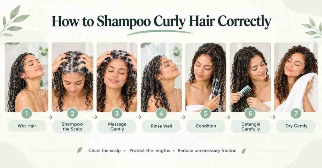 How to Shampoo Curly Hair Correctly