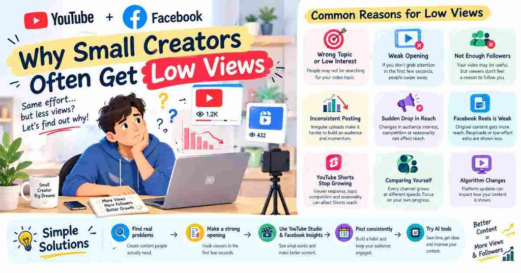Why Small Creators Often Get Low Views