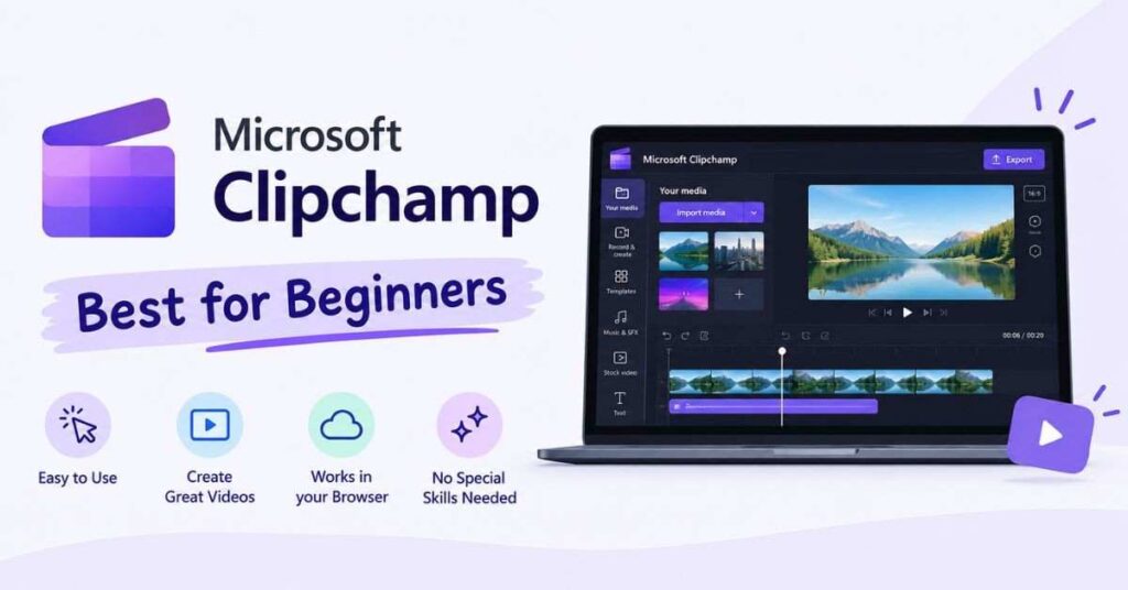 Microsoft Clipchamp — Best for Beginners